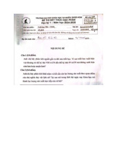 Bài Thi Kết Thúc  môn Triết học Mác - Lênin | Trường Đại học Khoa học Tự nhiên, Đại học Quốc gia Thành phố Hồ Chí Minh