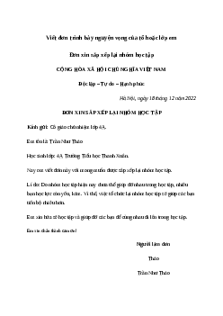 Viết đơn xin tham gia một hoạt động học tập (3 mẫu) | Văn mẫu Tiếng việt 10| Cánh diều