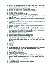 Câu hỏi ôn tập môn tư tưởng Hồ Chí Minh –Trường Đại học Nguyễn Tất Thành