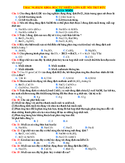Trắc nghiệm KHTN 8 Kết nối tri thức bài 11 Muối (có đáp án)