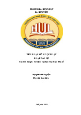 Tiểu luận môn học luật luật dân sự - Xác định và phân chia di sản thừa kế