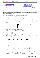 05 đề thi thử cuối học kì 1 Toán 11 năm 2024 – 2025 có lời giải chi tiết