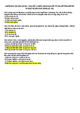 ôn tập hock kì kết thúc môn học