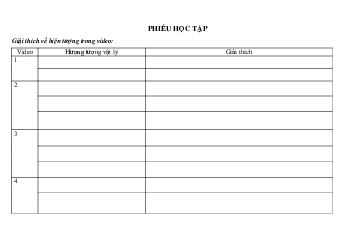 Bài tập chủ đề 3 và 4(Phiếu học tập ) | Bài giảng KHTN 6 | Cánh diều
