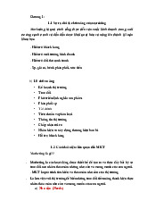 Chương 1:1.1 Sự ra đời và chức năng của marekting môn Chuyên ngành Marketing | Học viện Nông nghiệp Việt Nam