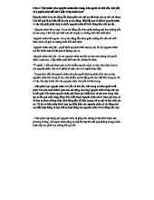 phân chia nguyên nhân bên trong , bên ngoài, chủ yếu, thứ yếu