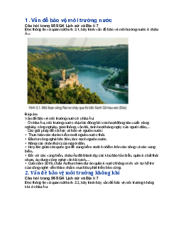 Giải SGK Địa lí 7 Bài 3: Phương thức con người khai thác, sử dụng và bảo vệ thiên nhiên - Cánh diều