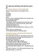 Vị trí giao của một hàng và một cột được gọi là gì?