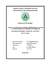 Nâng cao chất lượng chương trình du lịch tại công ty Vũ Quảng | Môn Quản trị dịch vụ du lịch và lữ hành - Đại học Tài nguyên và Môi trường Hà Nội