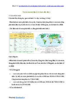 Bài 3: Một số tổ chức khu vực và quốc tế | Giải Địa lí 11 Cánh diều