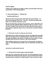 SWOT Analysis of Richy - MKT Strategy Insights môn Marketing căn bản | Trường đại học Mở Hà Nội