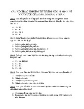 Đề cương môn Tư tưởng Hồ chí minh - Trường Đại học lao động -  xã hội.