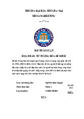 Hãy chứng minh Hồ Chí Minh đã thực hiện cuộc cách mạng trên lĩnh vực đạo đức ở Việt Nam? | Bài thảo luận tư tưởng Hồ Chí Minh