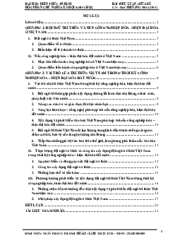 Tiểu luận "Vấn đề trí thức - vấn đề lao động trí tuệ sáng tạo trong Công nghiệp hoá - Hiện đại hoá đất nước"