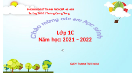Giáo án điện tử Tiếng việt 1 bài 1 Chân trời sáng tạo: Học vần: T, t, th, nh