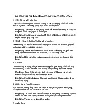 Các Cổng Kết Nối Thông Dụng Trong Kiến Trúc Máy Tính môn Công nghệ thông tin  | Trường đại học kinh doanh và công nghệ Hà Nội