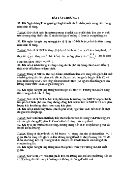 Bài tập kinh tế vi mô chương 4 | Trường đại học Thương Mại