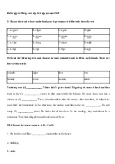 Bài tập ôn hè Tiếng Anh lớp 5 lên lớp 6 số 2