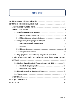 Bài tập lớn môn Đại số tuyến tính đề tài "Ứng dụng biến đổi Fourier rời rạc để khử nhiễu âm thanh"