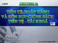 Bài giảng chương 4: tiền tệ, ngân hàng và hỗn hợp chính sách tiền tệ - tài khóa | Học Viện Ngân Hàng