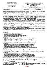 Đề KSCL Thi Tốt Nghiệp 2026 Môn Tiếng Anh Cụm Trường Bắc Ninh Lần 1 Có Đáp Án