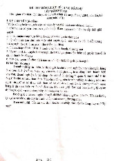 Đề thi cuối kỳ học phần Luật tố tụng dân sự năm 2024 - 2025 | Đại học Luật Thành phố Hồ Chí Minh
