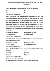 CHƯƠNG 6 - Tư Tưởng Hồ Chí Minh Về Văn Hóa, Đạo Đức Con Người môn Tư tưởng Hồ Chí Minh   | Học viện Tài chính
