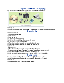 Tin học lớp 6 bài 3 Máy tính trong hoạt động thông tin | Cánh Diều