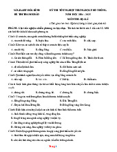 Đề Thi Thử Tốt Nghiệp 2025 Địa Lí Sở GD Hòa Bình Giải Chi Tiết