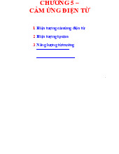 Chương 5 - Cảm Ứng Điện Từ môn Vật lý đại cương 2  | Học viện Công Nghệ Bưu Chính Viễn Thông