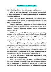 Đề cương ôn tập Luật Hiến Pháp - Trình bày đối tượng điều chỉnh của ngành luật Hiến pháp.