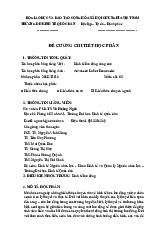 Đề cương chi tiết môn Kinh tế lao động | Đại học kinh tế Quốc dân