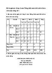 Đề thi giữa kì 2 Tiếng Việt 2 sách Kết nối tri thức năm 2025