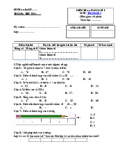 Đề thi giữa học kỳ 1 môn Toán lớp 2 năm học 2024 - 2025  - Đề số 1 | Bộ sách Chân trời sáng tạo