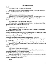 Câu hỏi lý thuyết Tài chính tiền tệ| Học viện Nông nghiệp Việt Nam