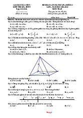 Đề KSCL Thi Tốt Nghiệp 2026 Môn Toán Cụm Trường Bắc Ninh Lần 1 Có Đáp Án