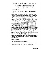 Bộ câu hỏi Chương 1: tổng quan về thống kê môn Nguyên lý thống kê| Trường Đại học Kinh tế Quốc Dân