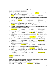 Exercises OF UNIT 2 Tiếng anh cơ bản | Đại học Lao động - Xã hội