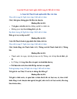 Soạn bài Thạch Sanh ngắn nhất | Ngữ Văn 6 Kết Nối Tri Thức