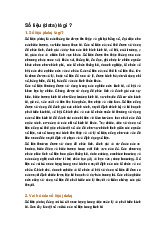 Số liệu (data) là gì ?