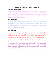 Phương pháp học tập ở Đại học | Trường Đại học Luật, Đại học Quốc gia Hà Nội