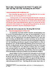 Ôn tập Tư tưởng Hồ Chí Minh | Trường Đại học Thăng Long