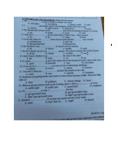 Phần A: Vocabulary and grammar - Practice questions and analysis môn English | Trường Đại học Thủy Lợi