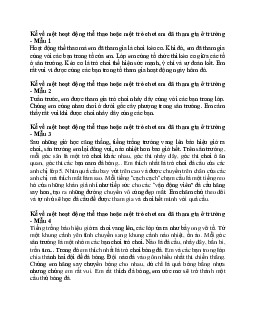 Kể về một hoạt động thể thao hoặc một trò chơi em đã tham gia ở trường lớp 2 | Tập làm văn lớp 2 | Kết nối tri thức