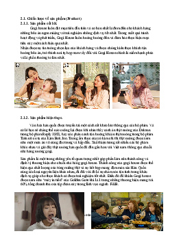 Bài tập môn Marketing căn bản về Marketing sản phẩm