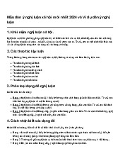 Mẫu dàn ý nghị luận xã hội mới nhất 2024 và Ví dụ dàn ý nghị luận | Ngữ văn 9