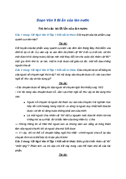 Soạn bài Bí ẩn của làn nước | SGK Ngữ Văn 9 Kết nối tri thức (Tập 1)