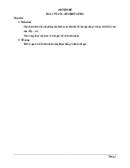 Chuyên đề vẽ góc cho biết số đo Toán 6