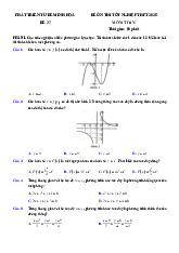 Đề thi thử tốt nghiệp THPT 2025 môn Toán bám sát đề minh họa - Đề 37