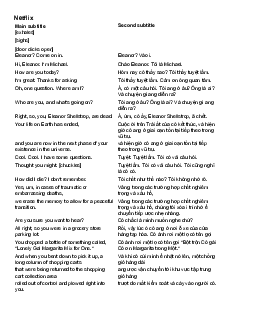 Đoạn hội thoại ôn tập học phần Tiếng anh cơ bản